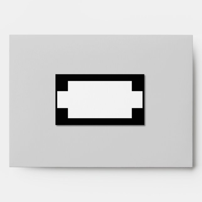 Black and White Label Effect Envelopes (Front)
