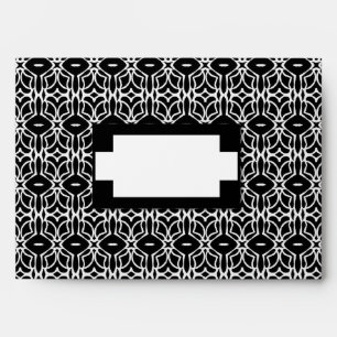 Black and White Label Effect - Geometric Envelopes