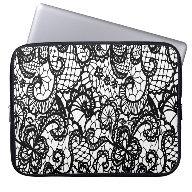 Black and White Lace Phone Case (Front)