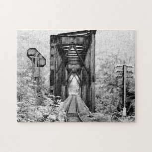 Black and White Landscape Jigsaw Puzzle