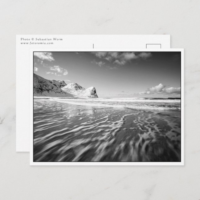 Black and White Landscape Photo Postcard (Front/Back)