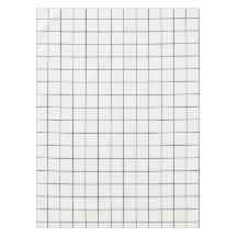 Black and White Large Windowpane Plaid