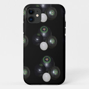 Black And White Lawn Bowls Pattern, Case-Mate iPhone Case