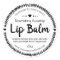 Black And White Leaf Frame Lip Balm Pot Labels