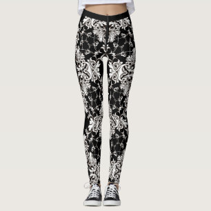 Black and white leggings