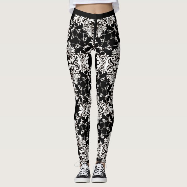 Black and white leggings (Front)