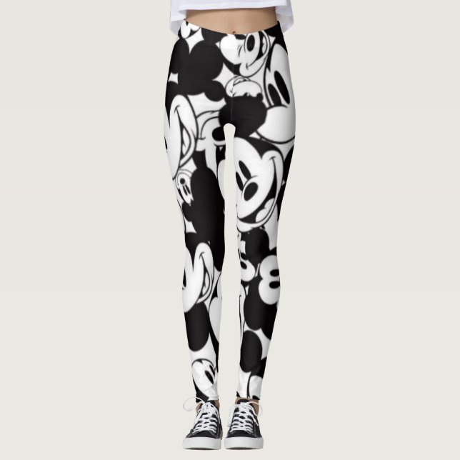 Black and white    leggings (Front)