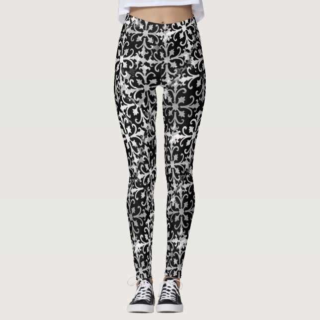 Black and White Leggings (Front)