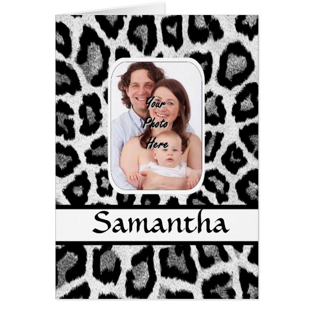 Black and white leopard print (Front)