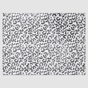 Black and  White Leopard Print             Tissue Paper