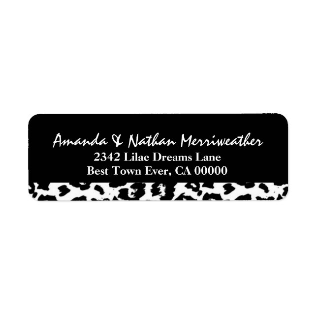 Black and White Leopard V003 (Front)