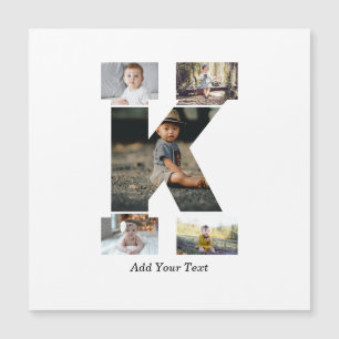 Black and White Letter K Photo Collage