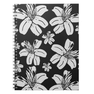 Black and White Lilies Notebook