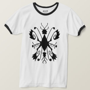 Black and White Line Craft Symbol T-Shirt