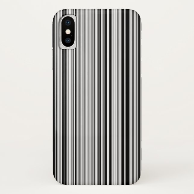 Black And White Lines Case-Mate iPhone Case (Back)