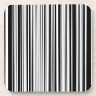 Black And White Lines Coaster