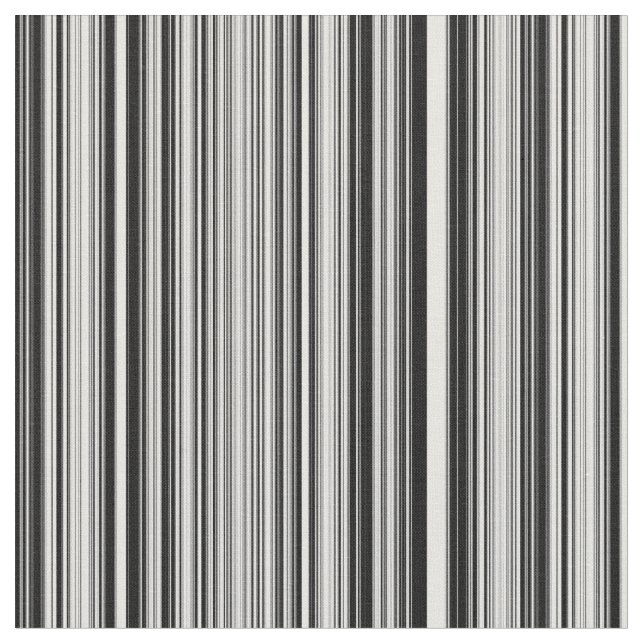 Black And White Lines Fabric (Close Up)