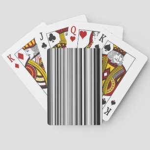 Black And White Lines Playing Cards