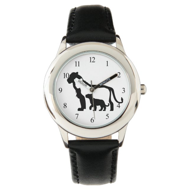 Black and White Lions Watch (Front)