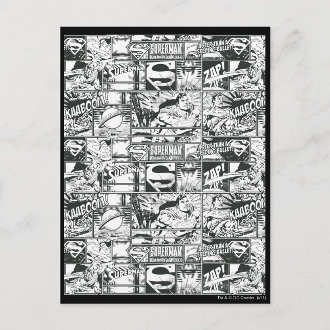 Black and White Logos Postcard (Front)