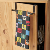 Black and White LOONEY TUNES™ in Colourful Chequer