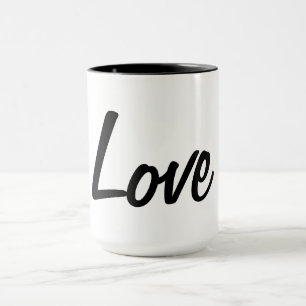 Black and White Love Mug
