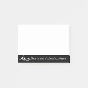 Black And White Lovebirds, Love Birds Post-it Notes