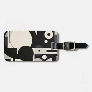 Black and White Luggage Tag