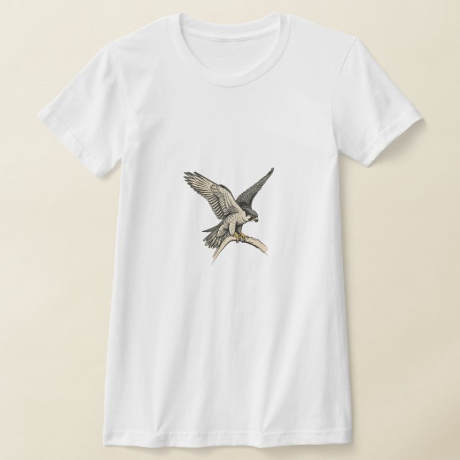 black and white  majestic birds women top (Laydown)