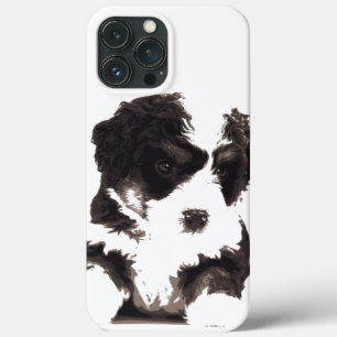 Black and White Maltese Puppy Dog iPhone 13 Pro Max Case