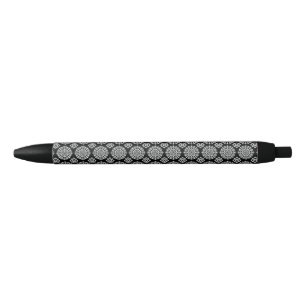 Black and White Mandala Design Ink Pen