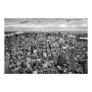 Black and White Manhattan view Photo Print