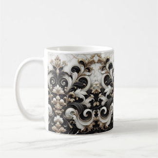 Black And White Marble Design Coffee Mug