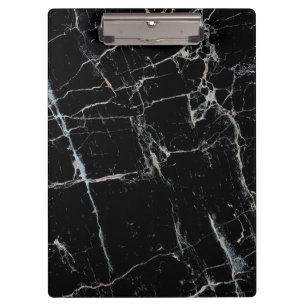 black and white marble pattern clipboard