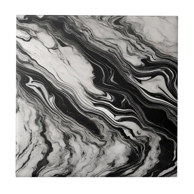 Black and white Marble Tile (Front)