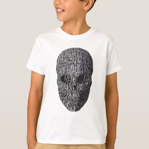 Black And White Marbled Skull T-Shirt