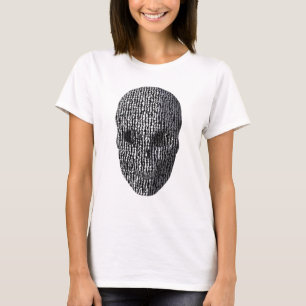 Black And White Marbled Skull T-Shirt