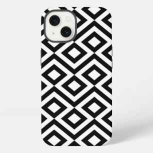 Black and White Meander Battery Case