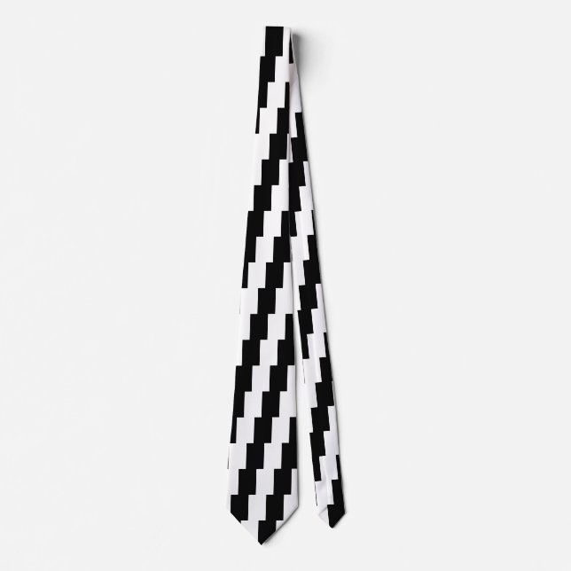 Black And White Middle Customise This Tie (Front)