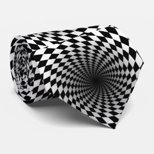 Black And White Mind Bender Tie