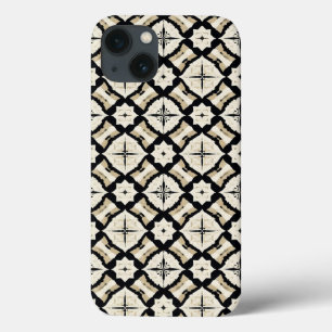 Black and white Minimal Aesthetic Geometric iPhone 13 Case