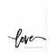 Black and White Minimalist Love | Typography