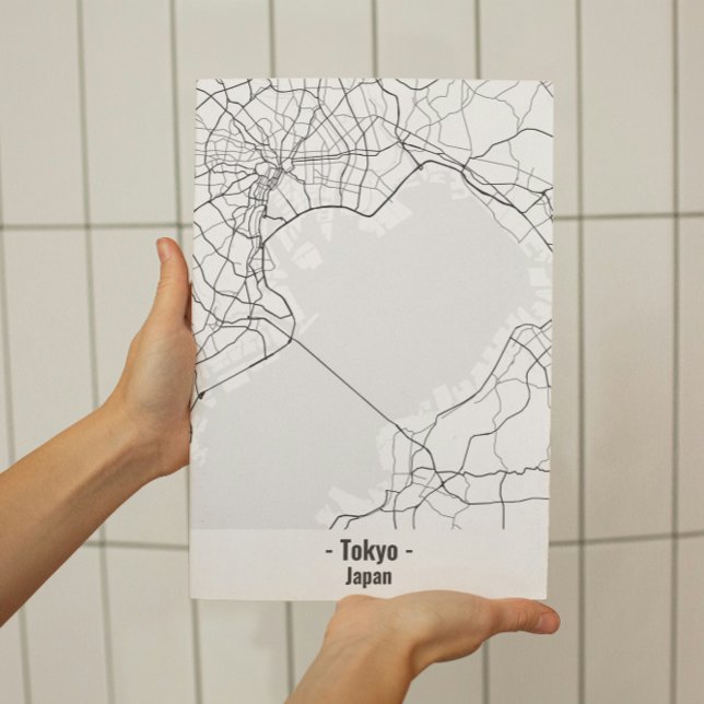 Black and White Minimalist Tokyo City Poster  (Creator Uploaded)