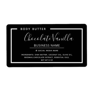 Black and white minimalist typography product