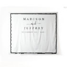 Black and White Minimalist Wedding Backdrop