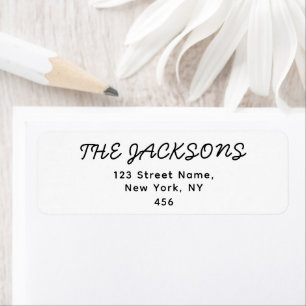 Black And White Minimalist Wedding Handwriting