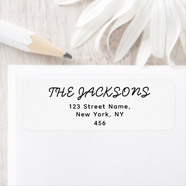 Black And White Minimalist Wedding Handwriting (Insitu)