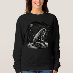 Black and White minimalistic Frog Sweatshirt