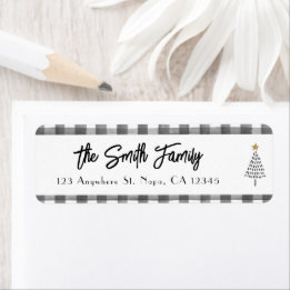 Black And White Modern Christmas Customisable