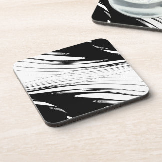 Black and White Modern Coaster
